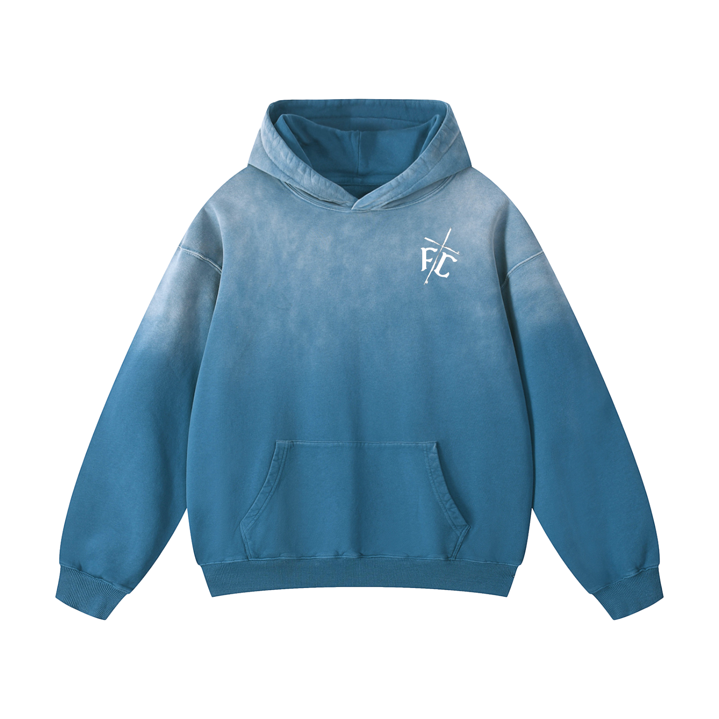 Firm foundation (Heavyweight Sunfade Oversized Hoodie)
