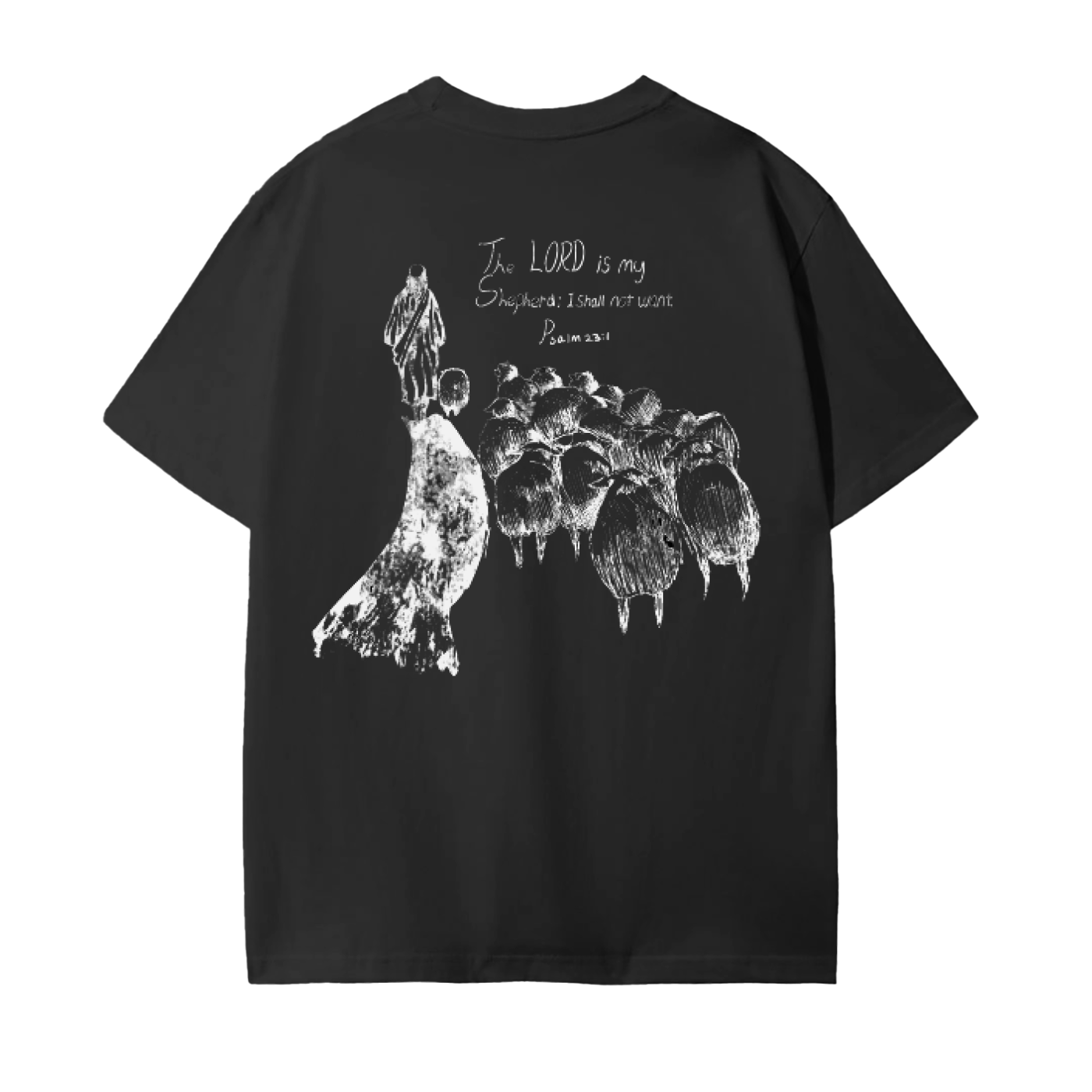 Psalms 23:1 (Unisex Seamless Cotton T-Shirt)