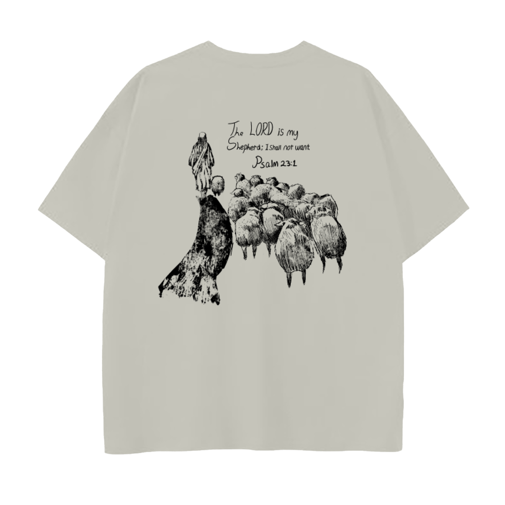Psalms 23:1 (Drop Shoulder Cotton T-Shirt)