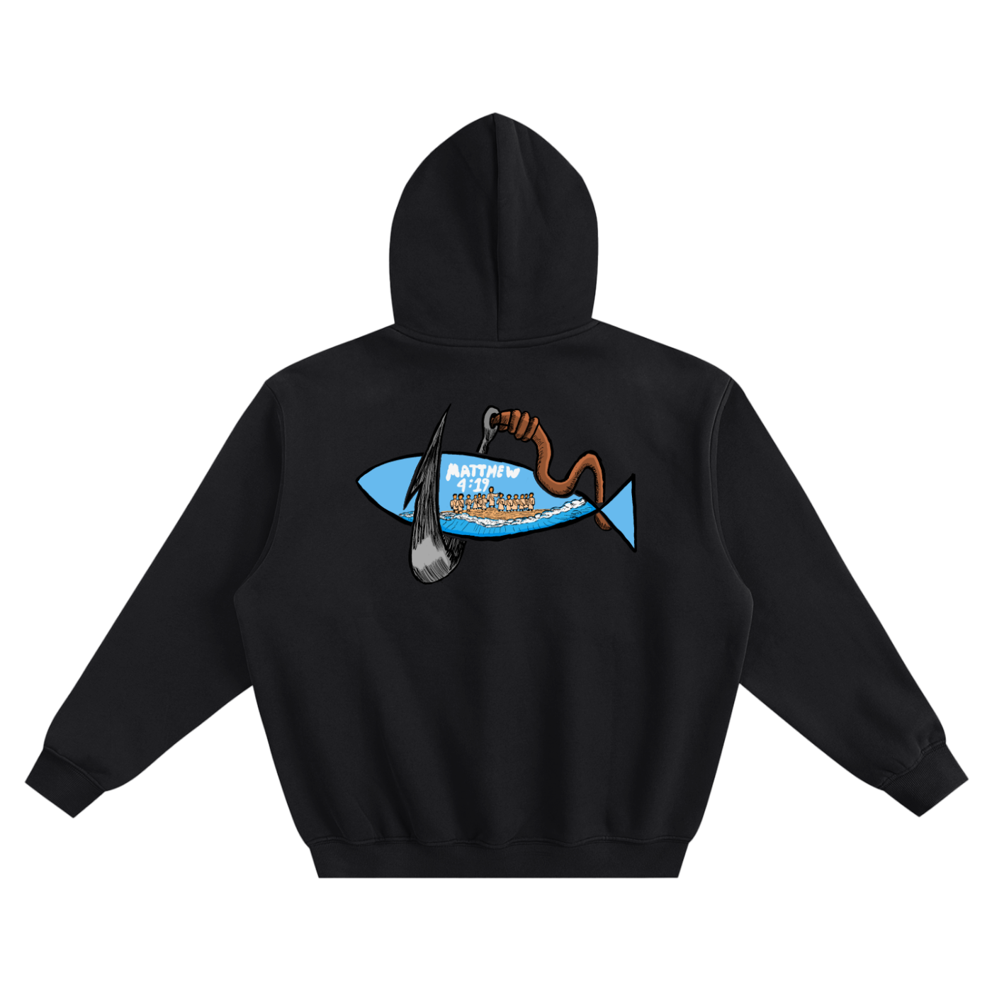 Fishers of men (Fleeced Boxy Hoodie)