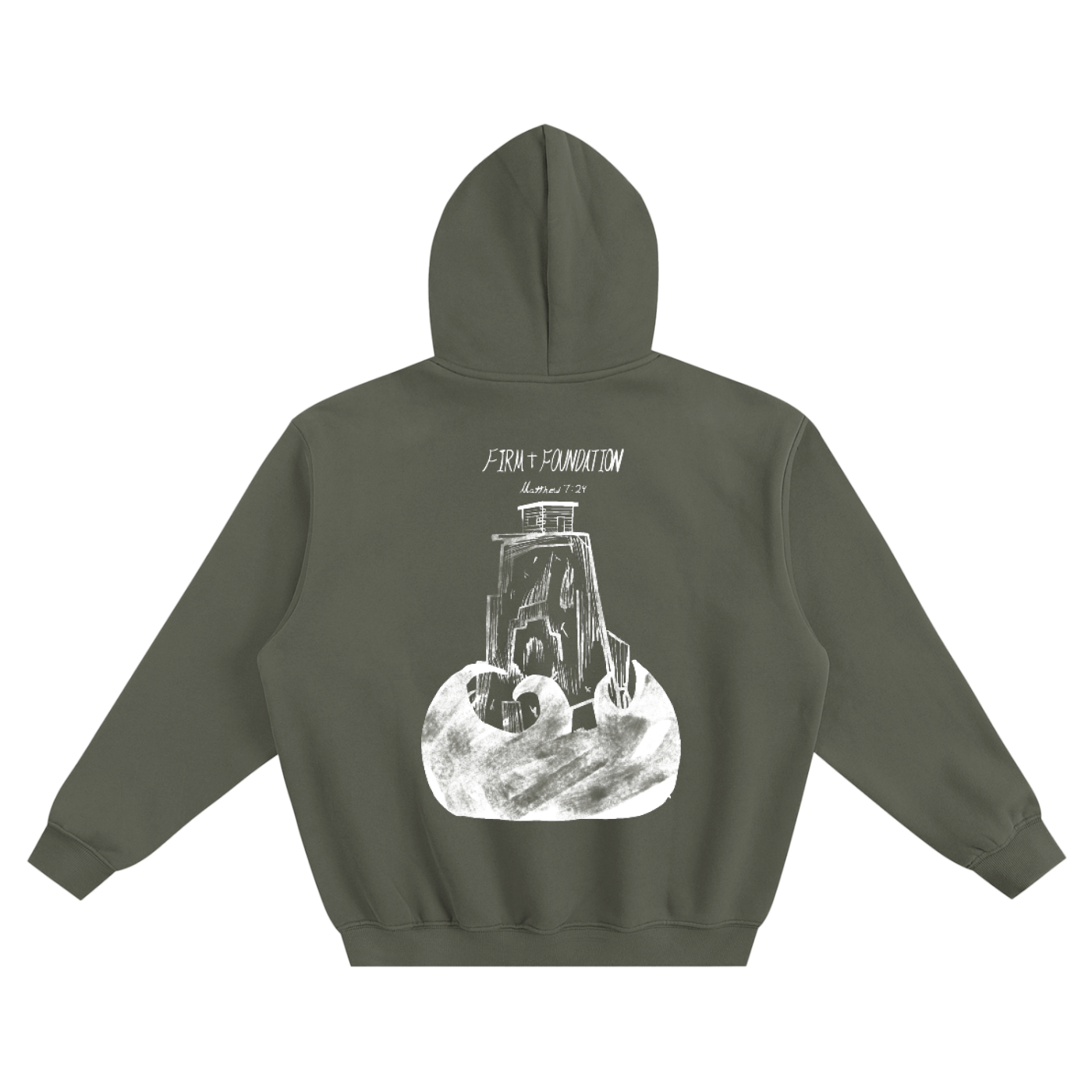 Firm foundation (Fleeced Boxy Hoodie)
