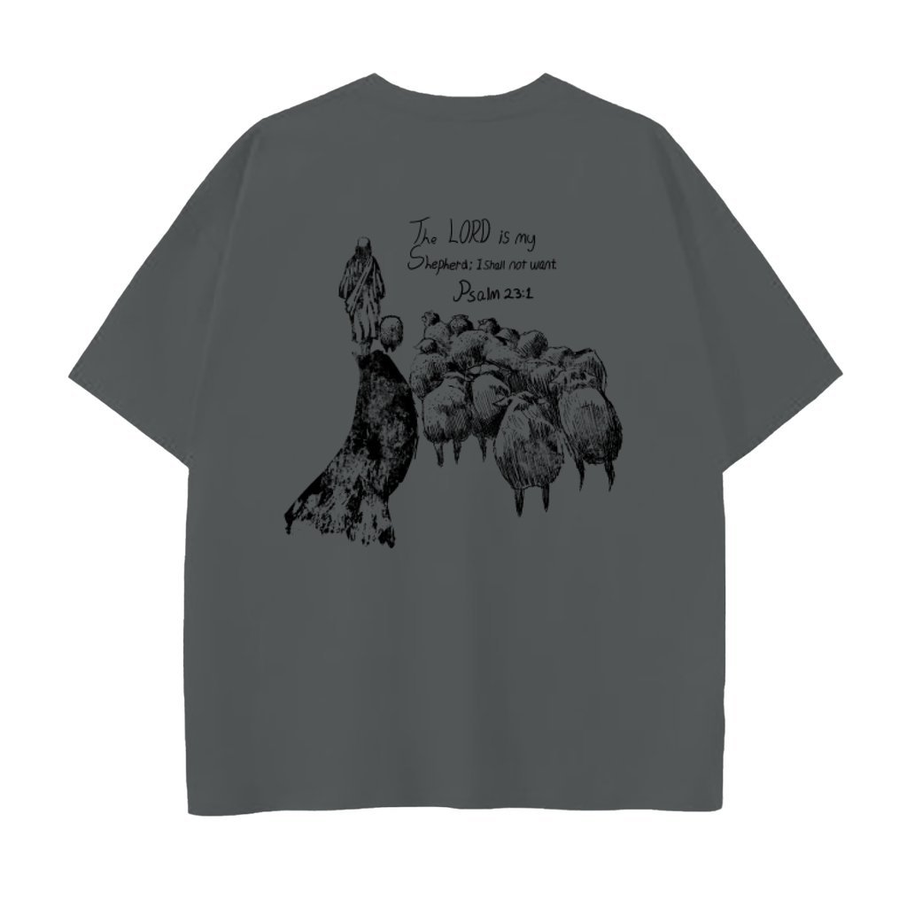 Psalms 23:1 (Drop Shoulder Cotton T-Shirt)