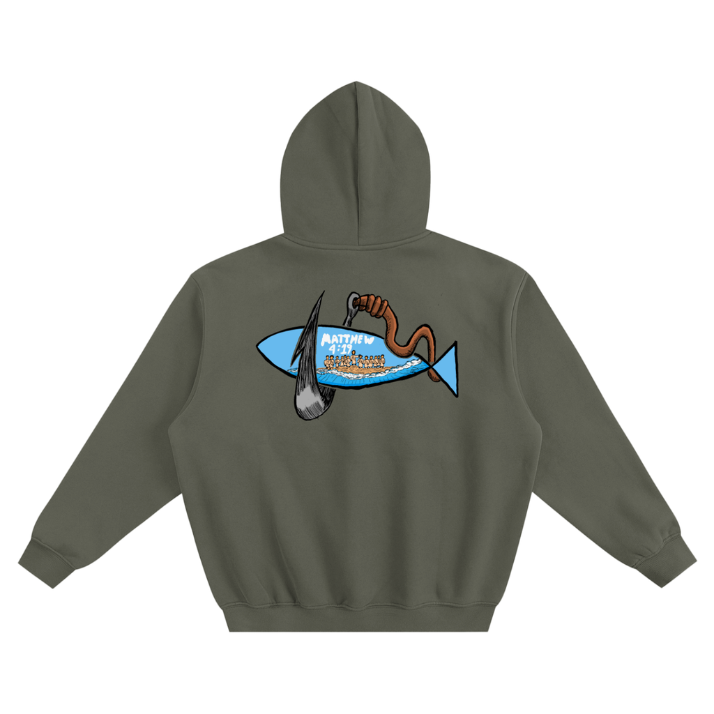 Fishers of men (Fleeced Boxy Hoodie)