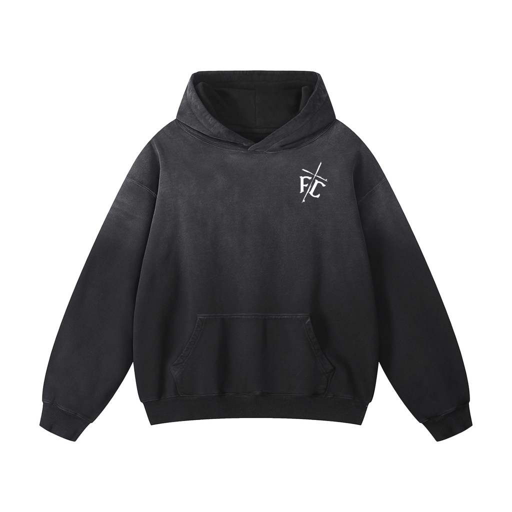 Firm foundation (Heavyweight Sunfade Oversized Hoodie)