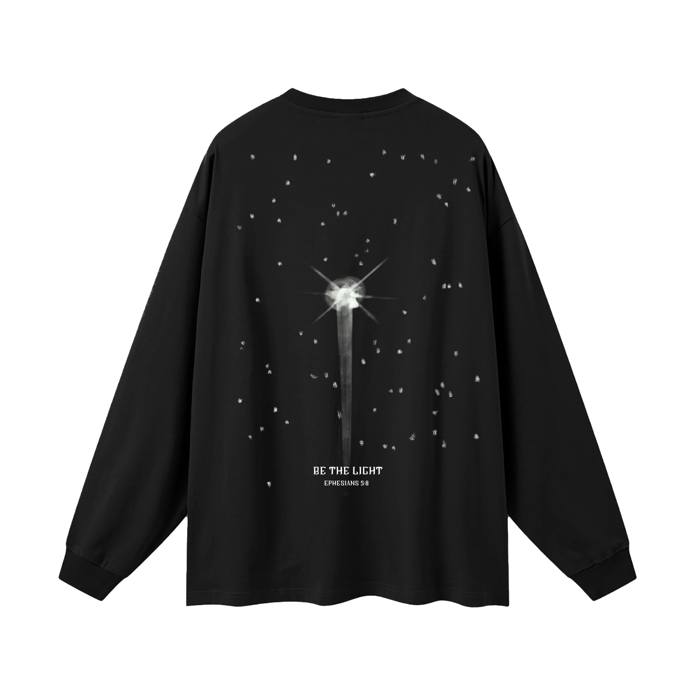 Be the light (Oversized Unisex Long Sleeve T-Shirt)