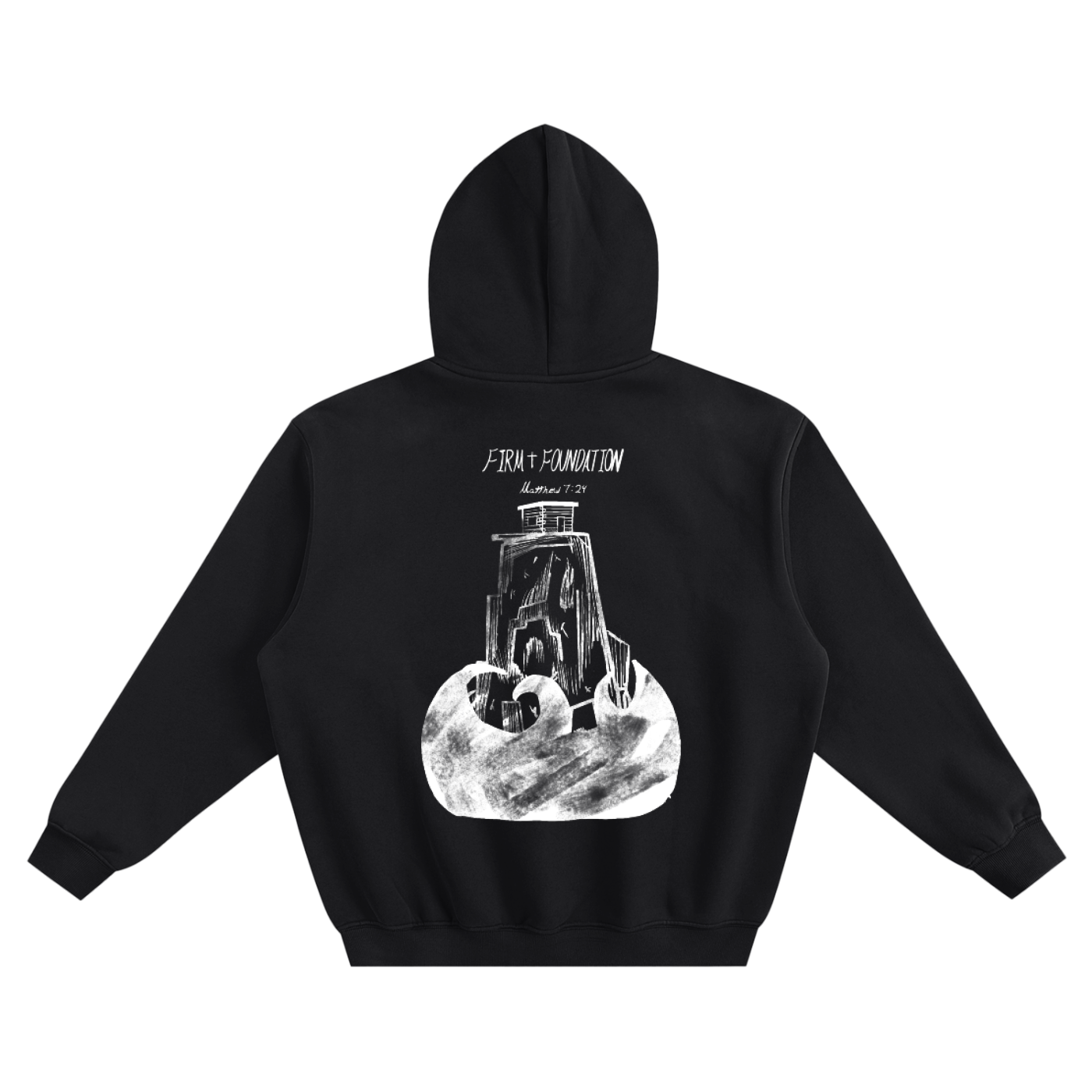 Firm foundation (Fleeced Boxy Hoodie)